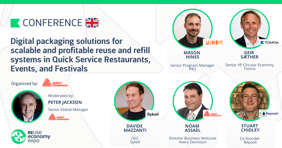 Digital packaging solutions for scalable and profitable reuse and refill systems in Quick Service Restaurants, Events, and Festivals