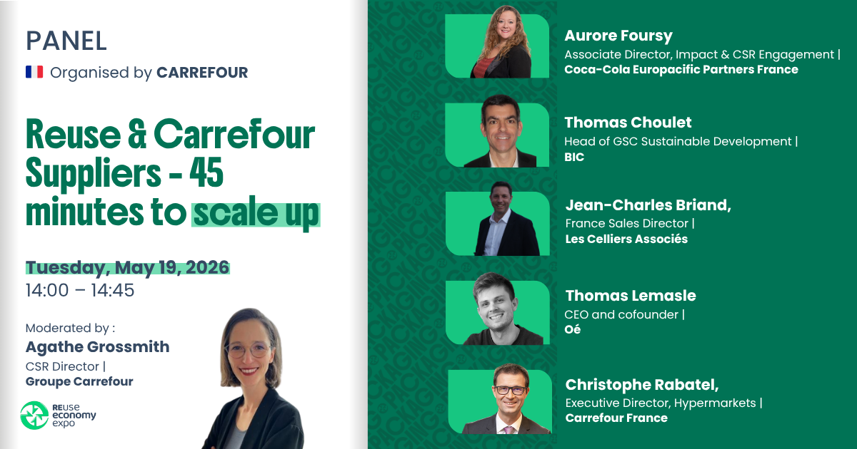 Reuse & Carrefour Suppliers - 45 Minutes to Scale Up