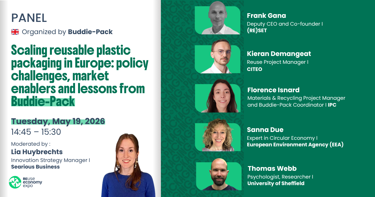 Scaling reusable plastic packaging in Europe: policy challenges, market enablers and lessons from Buddie-Pack