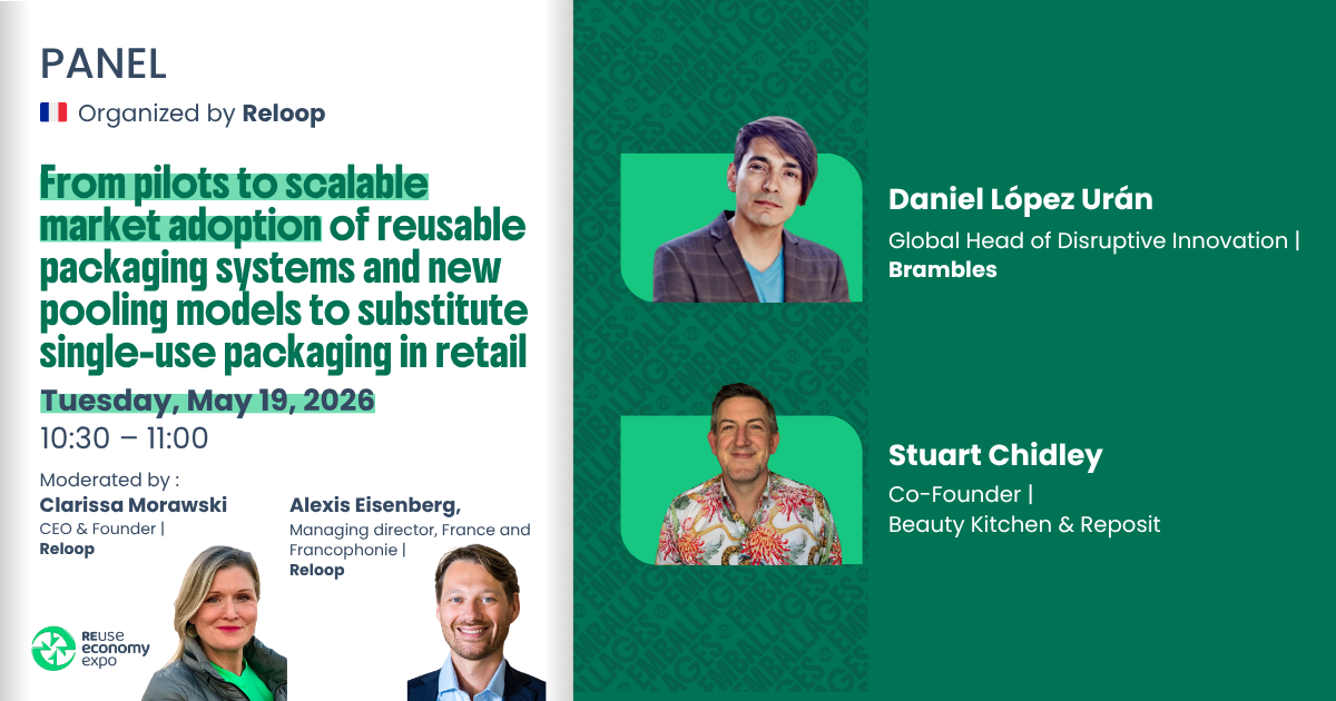 From pilots to scalable market adoption of reusable packaging systems and new pooling models to substitute single-use packaging in retail