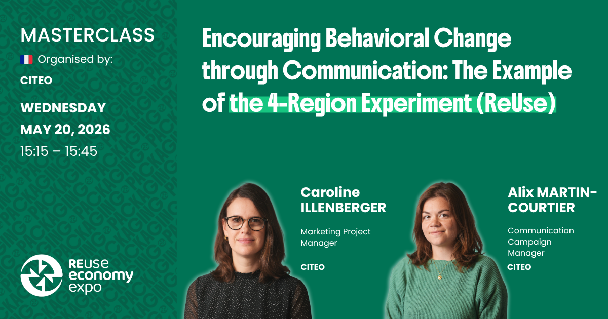 Encouraging behavioral change through communication: the example of the 4-region experiment (ReUse)