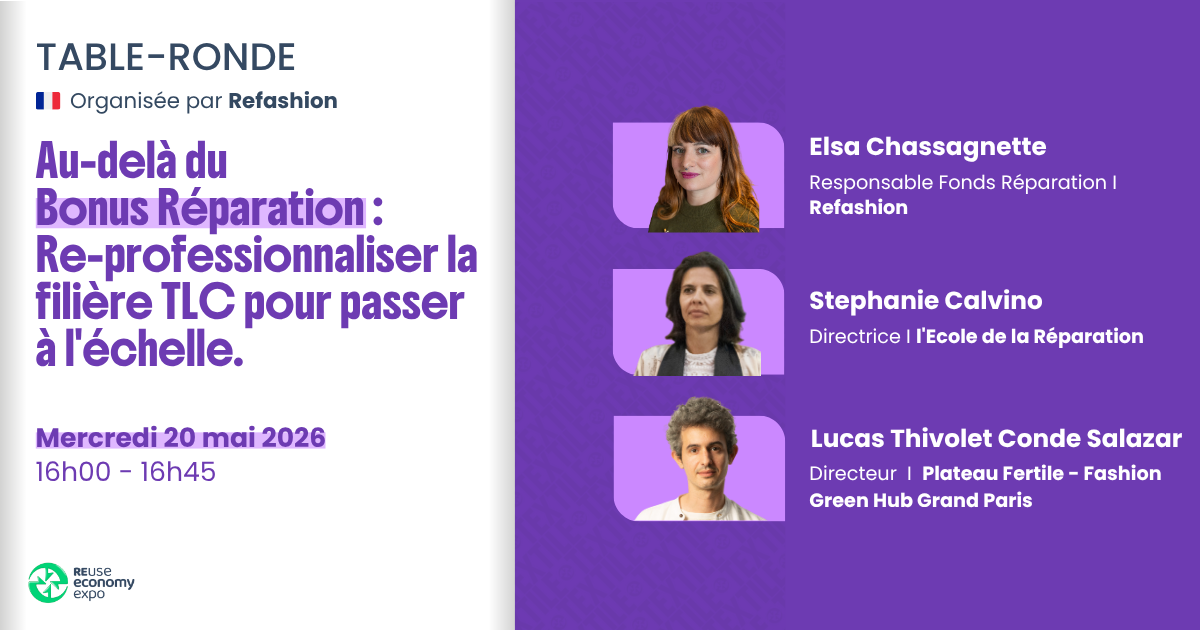Au-delà du Bonus Réparation&nbsp;: Re-professionnaliser la filière TLC pour passer à l’échelle.
