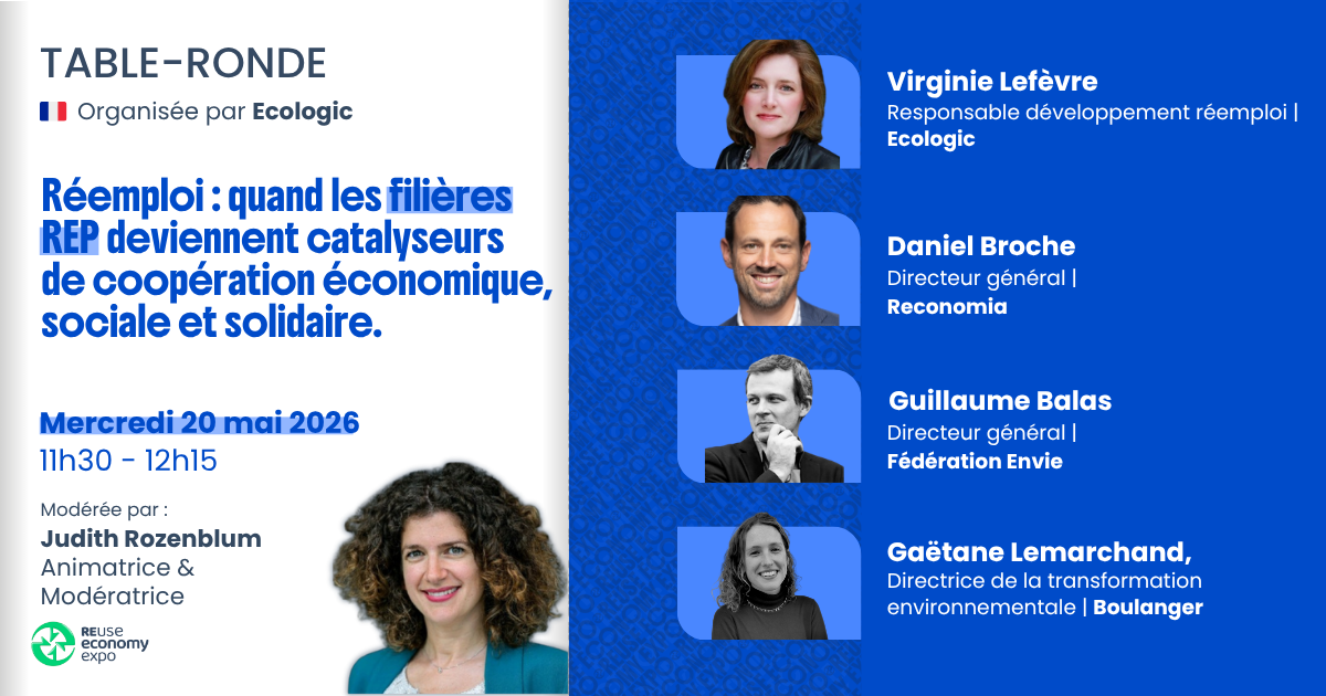 Réemploi&nbsp;: quand les filières REP deviennent catalyseurs de coopération économique, sociale et solidaire.
