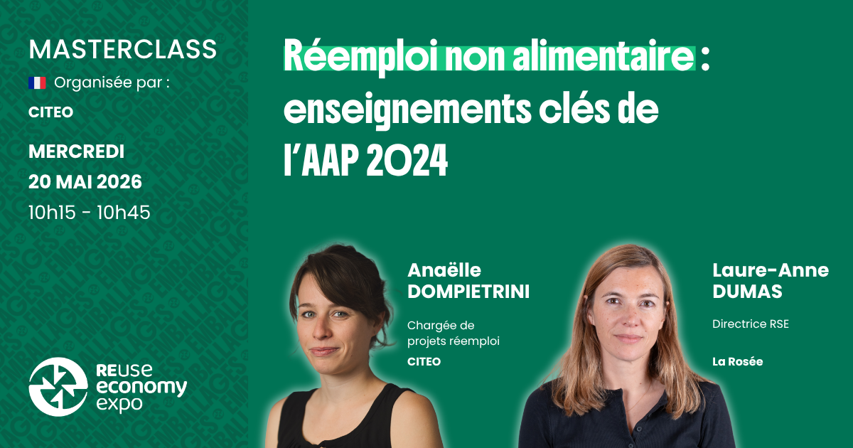 Réemploi non alimentaire&nbsp;: enseignements clés de l’AAP 2024
