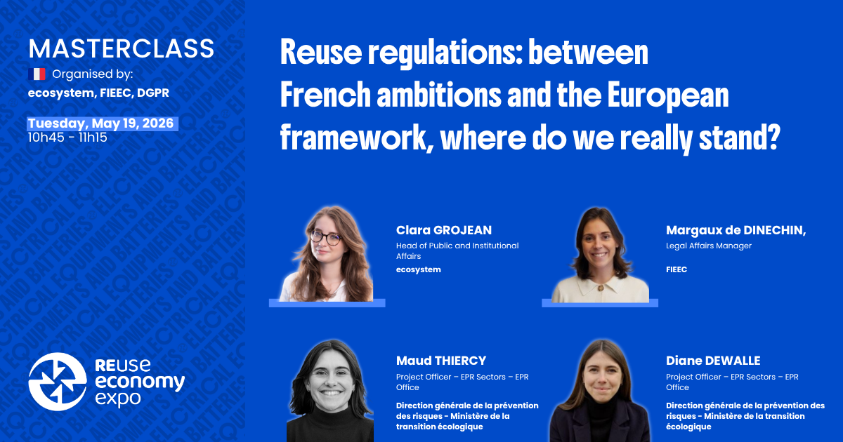 Reuse regulations: between French ambitions and the European framework, where do we really stand?