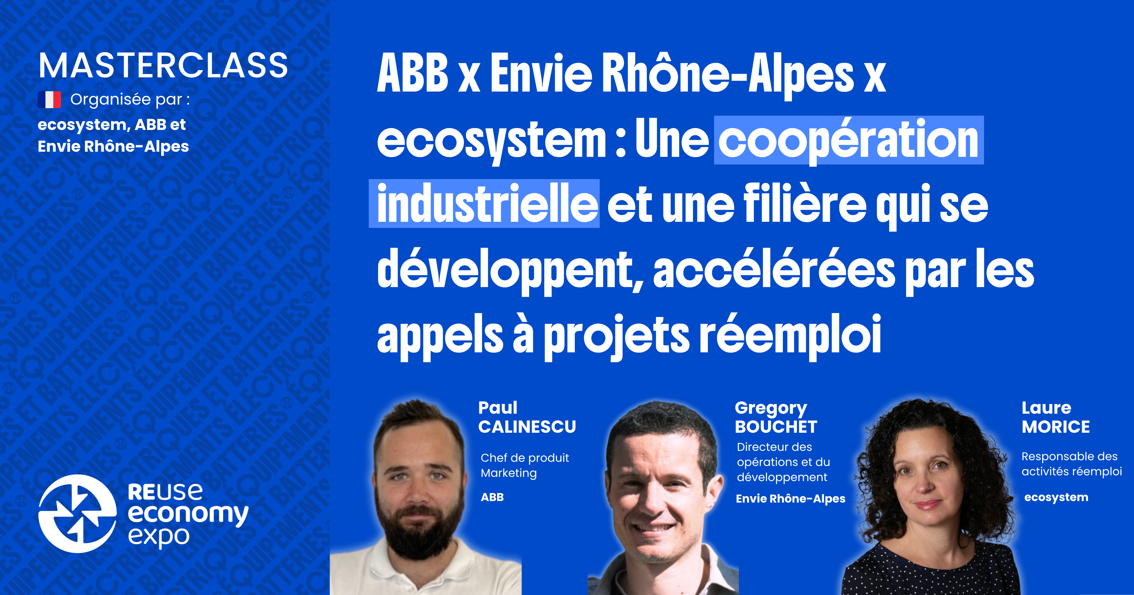 ABB x Envie Rhône-Alpes x ecosystem&nbsp;: une coopération industrielle et une filière qui se développent, accélérées par les appels à projets réemploi 